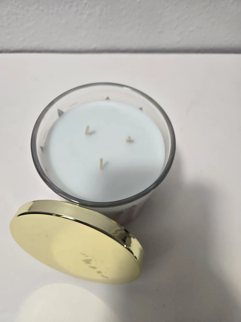 Sonoma Gold-Lid Celebration Candle Jar with Colorful Candle Motif